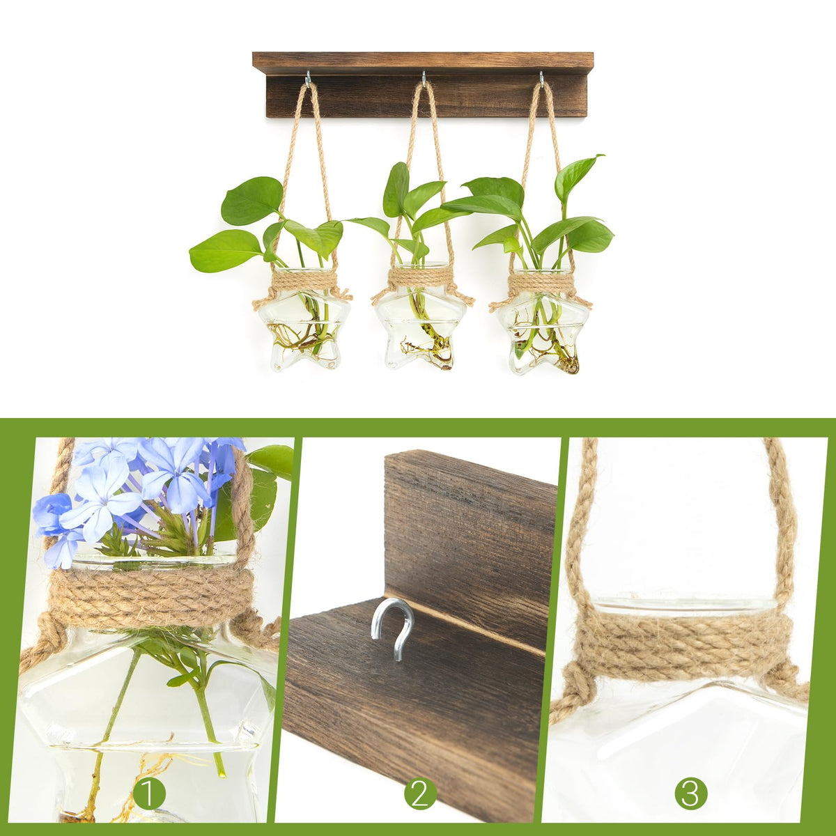XXXFLOWER installation kit with screws for quick wall mounting