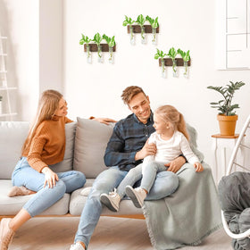XXXFLOWER minimalist wall planter adds warmth to living rooms.