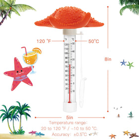 XY-WQ thermometer rope tether keeps it secured in pools and spas