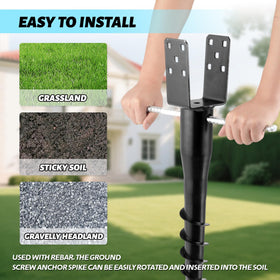 XYADX 4x4 post installation secures mailbox or fence posts with ease.