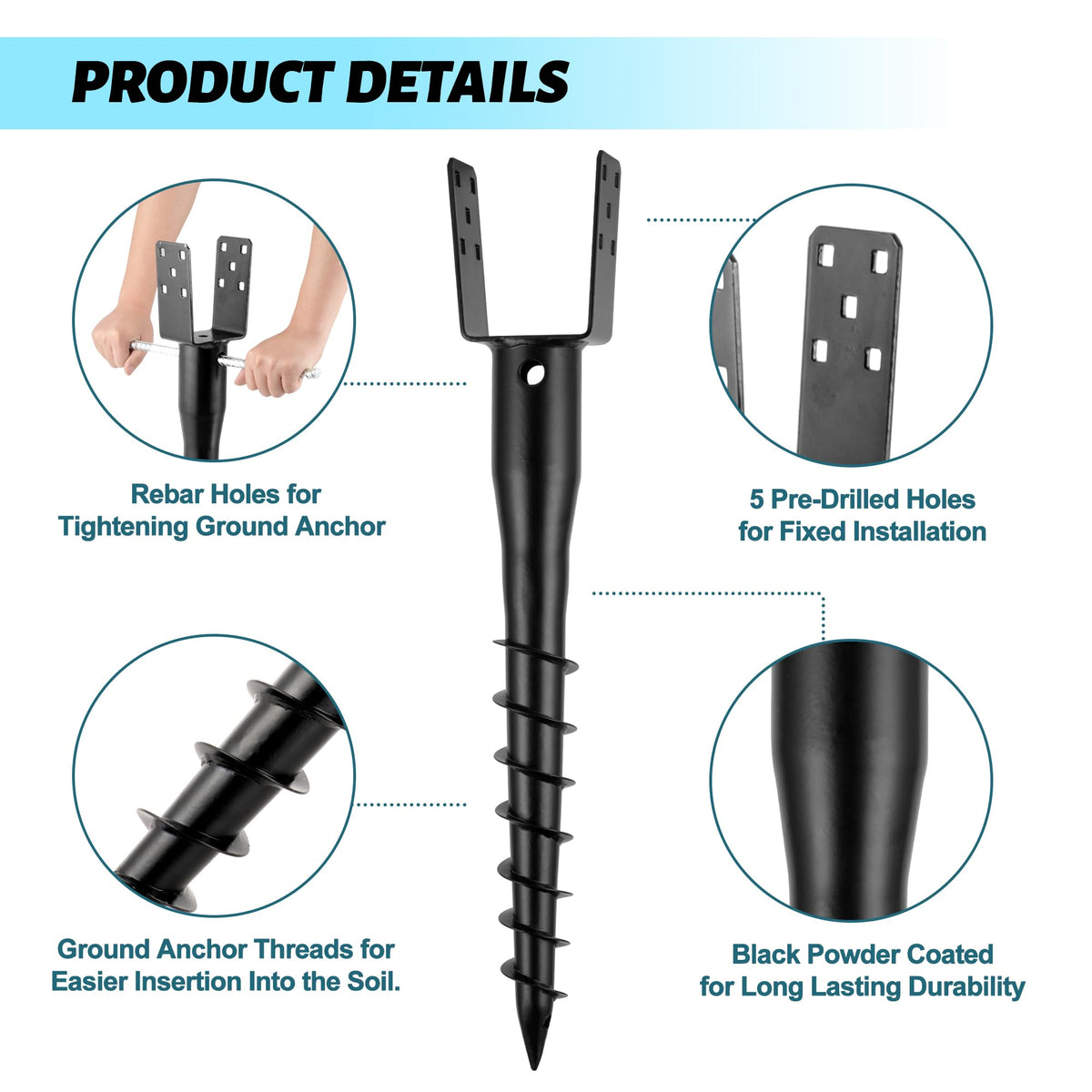 XYADX complete hardware kit includes bolts and lag screws for instant setup.
