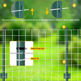 XYADX green fence post supporting gate and plant protection