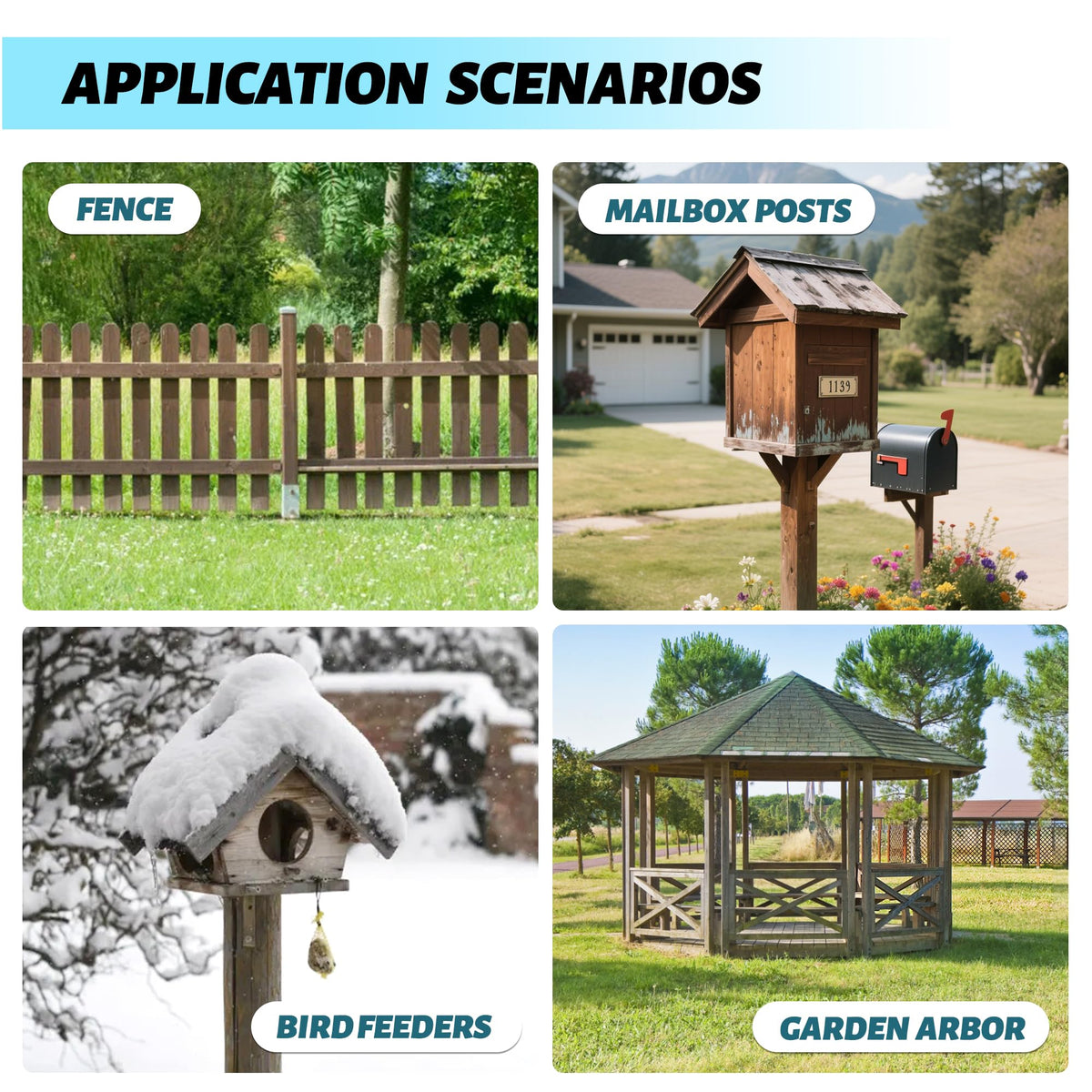 XYADX mailbox post anchor keeps gates and mailboxes steady.