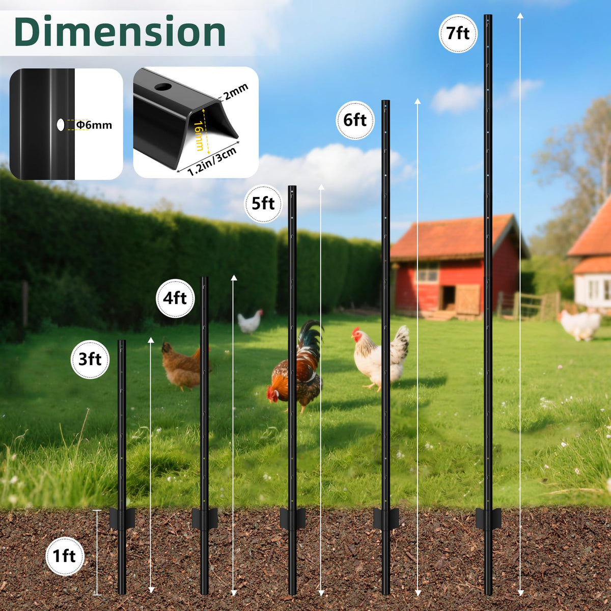 XYADX no-dig fence post installation shown with ground drive.