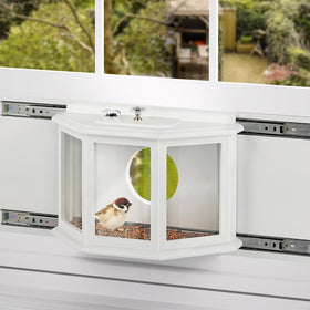 XYADX window bird feeder clear design enables unobstructed window viewing