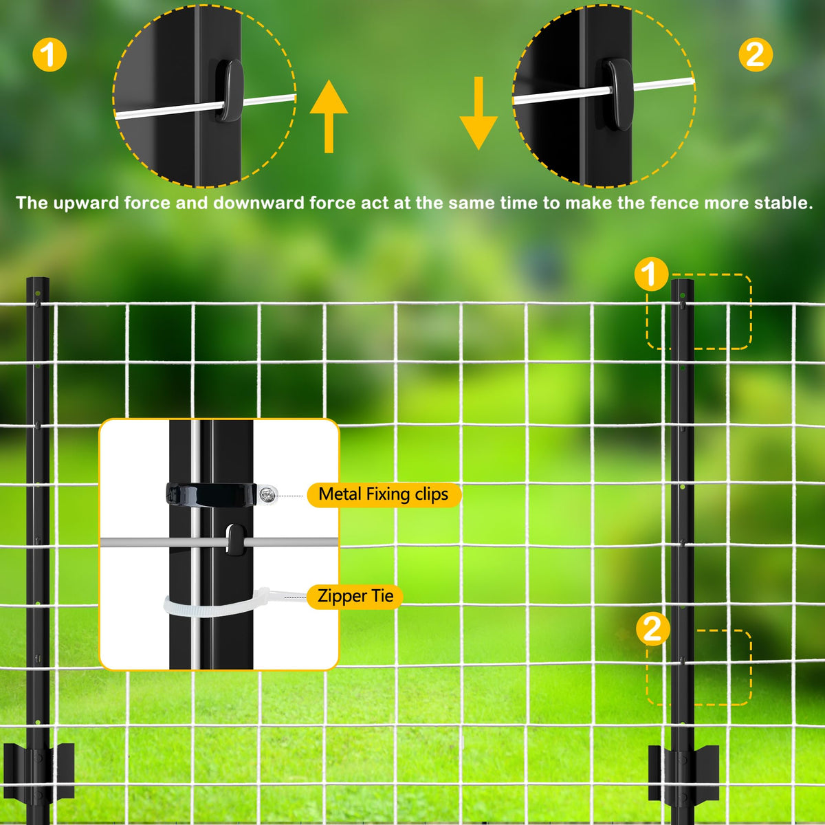 XYADX versatile garden post for fencing, signs, and gates.