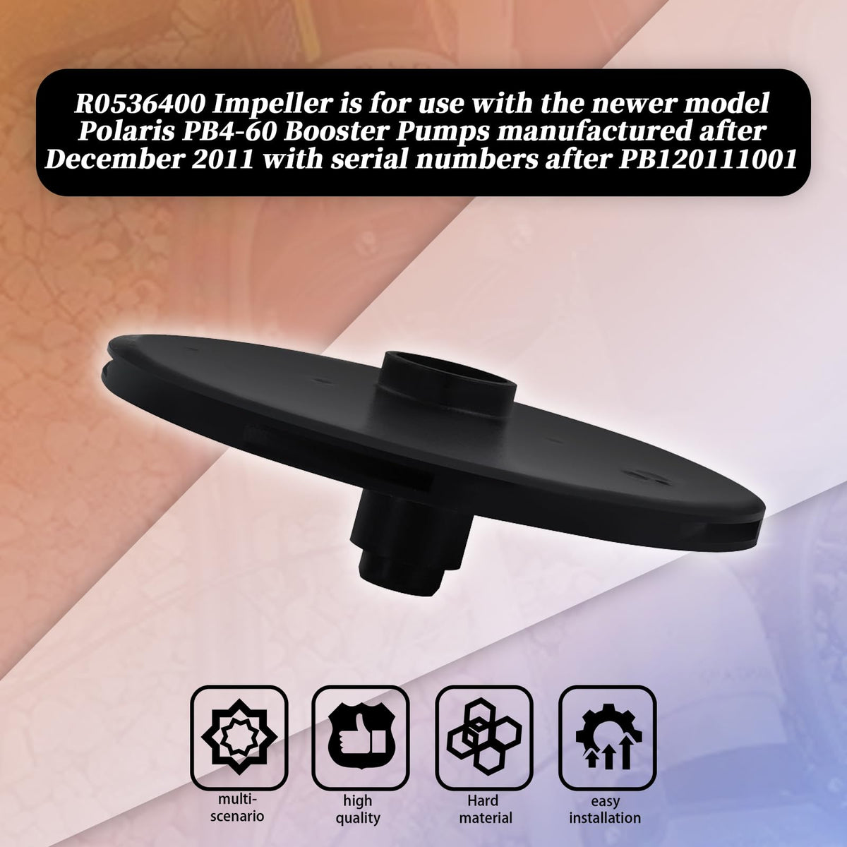XYgdhqpt R0536400 installation guide emphasizes direct replacement