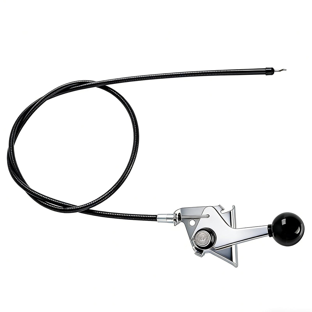 XYgdhqpt throttle cable close-up shows rugged construction for durability.