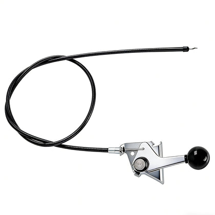 XYgdhqpt throttle cable close-up shows rugged construction for durability.