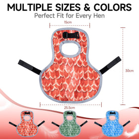 Xyingshine chicken saddle with adjustable straps ensures a secure fit for daily activity.