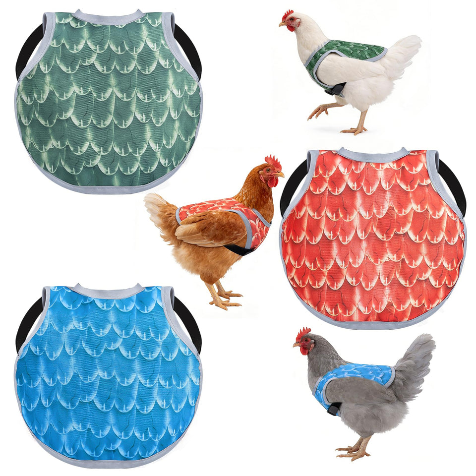 Xyingshine chicken saddle back cover protects hens while foraging and reduces injury risk.