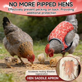 Xyingshine hen apron is durable and easy to wipe clean for reuse.