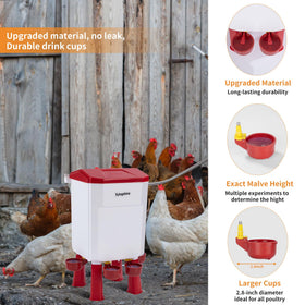 Xyingshine supports chickens, ducks, quail, and more.