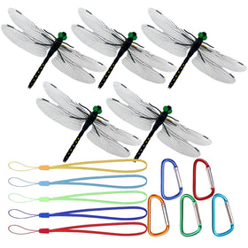 Xyntara dragonfly hat clip kit: vivid, easy-to-attach decor for hats and bags.