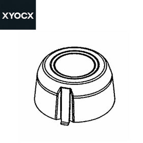 xyocx replacement air filter cover for 1p57rt 99cc, front view