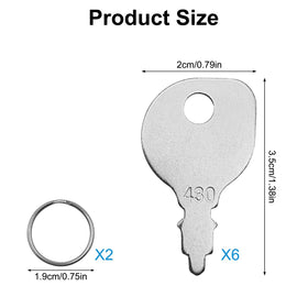 XYQMLY key rings included for secure storage and daily use.