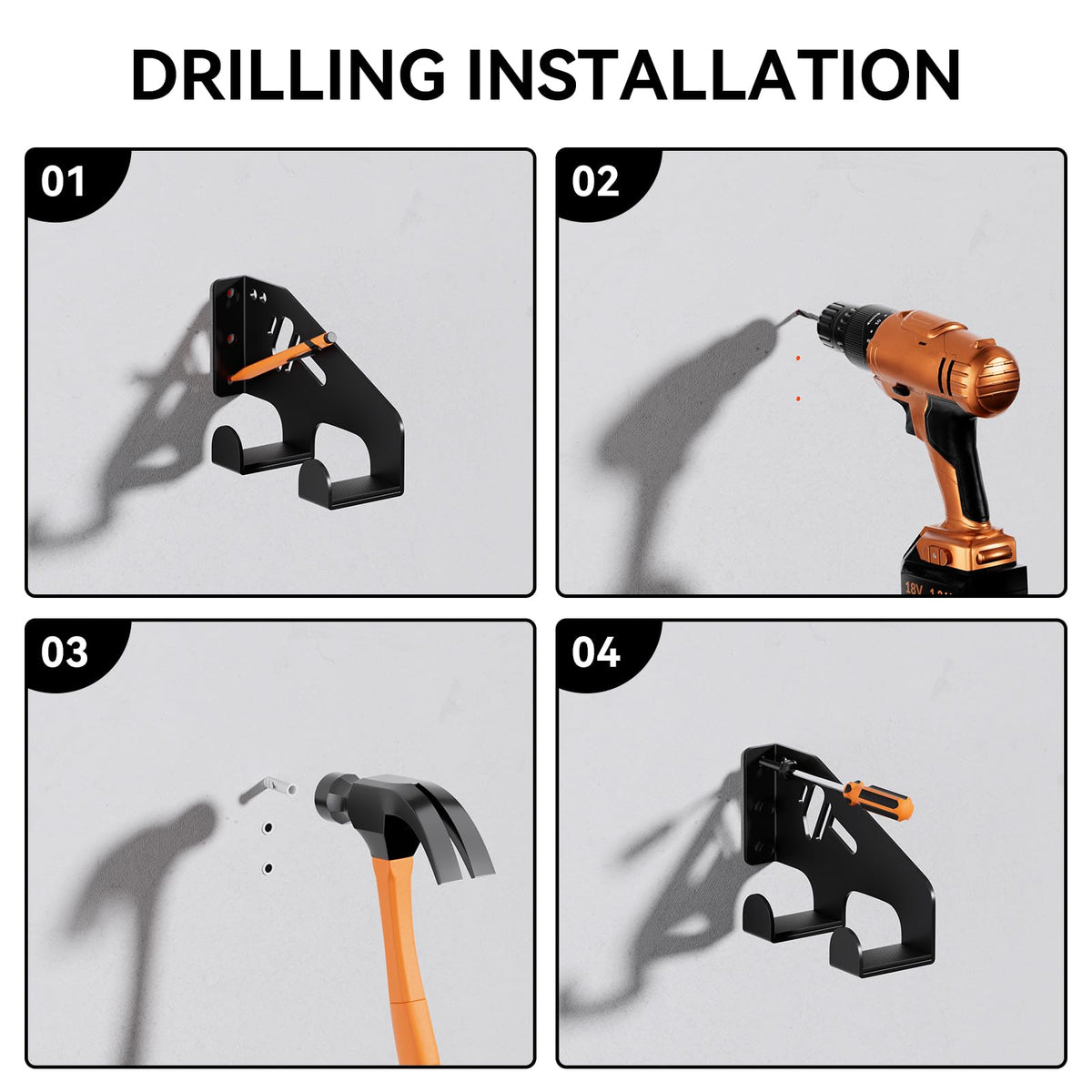 XZHXFX chainsaw hanger wall mount saves garage space and tidy shelves