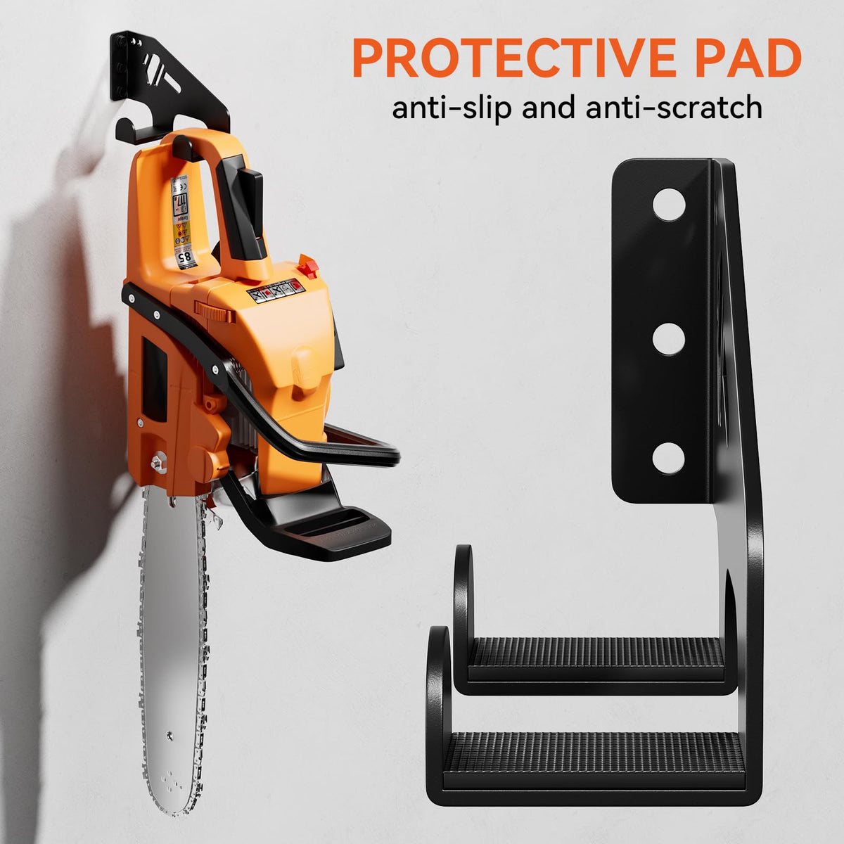 XZHXFX chainsaw hanger mounted horizontally or vertically for flexible storage