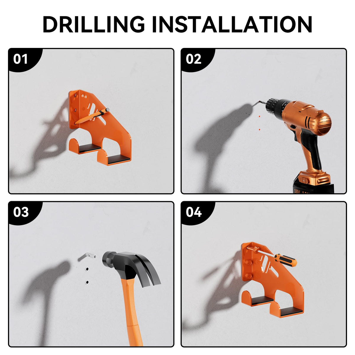 XZHXFX orange-pack6 showcases space saving placement for saws and accessories
