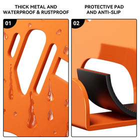 XZHXFX orange-pack7 displays multi purpose rack for saws and garden tools