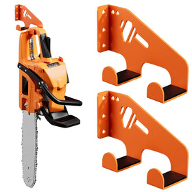 XZHXFX Chainsaw Hanger Wall Mount with protective pad safeguards tools from scratches.