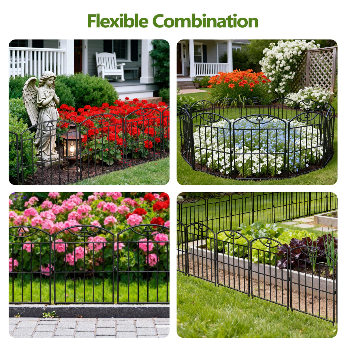 XZHXZH easy-install garden fence saves setup time and effort.