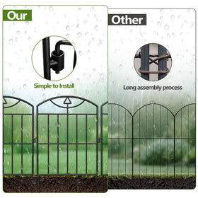 XZHXZH no-dig animal barrier helps deter rabbits and pets.