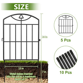 XZHXZH rustproof metal fence keeps borders looking fresh outdoors.