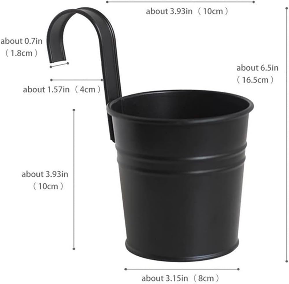 XZJMY railing-hung plant pot ideal for balcony gardens