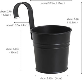 XZJMY railing-hung plant pot ideal for balcony gardens