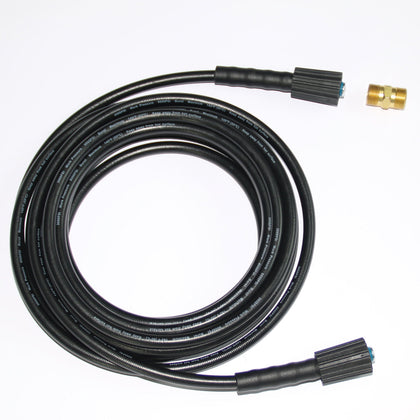 XZT 3000 PSI hose with adapter for 35ft reach, anti-kink performance.