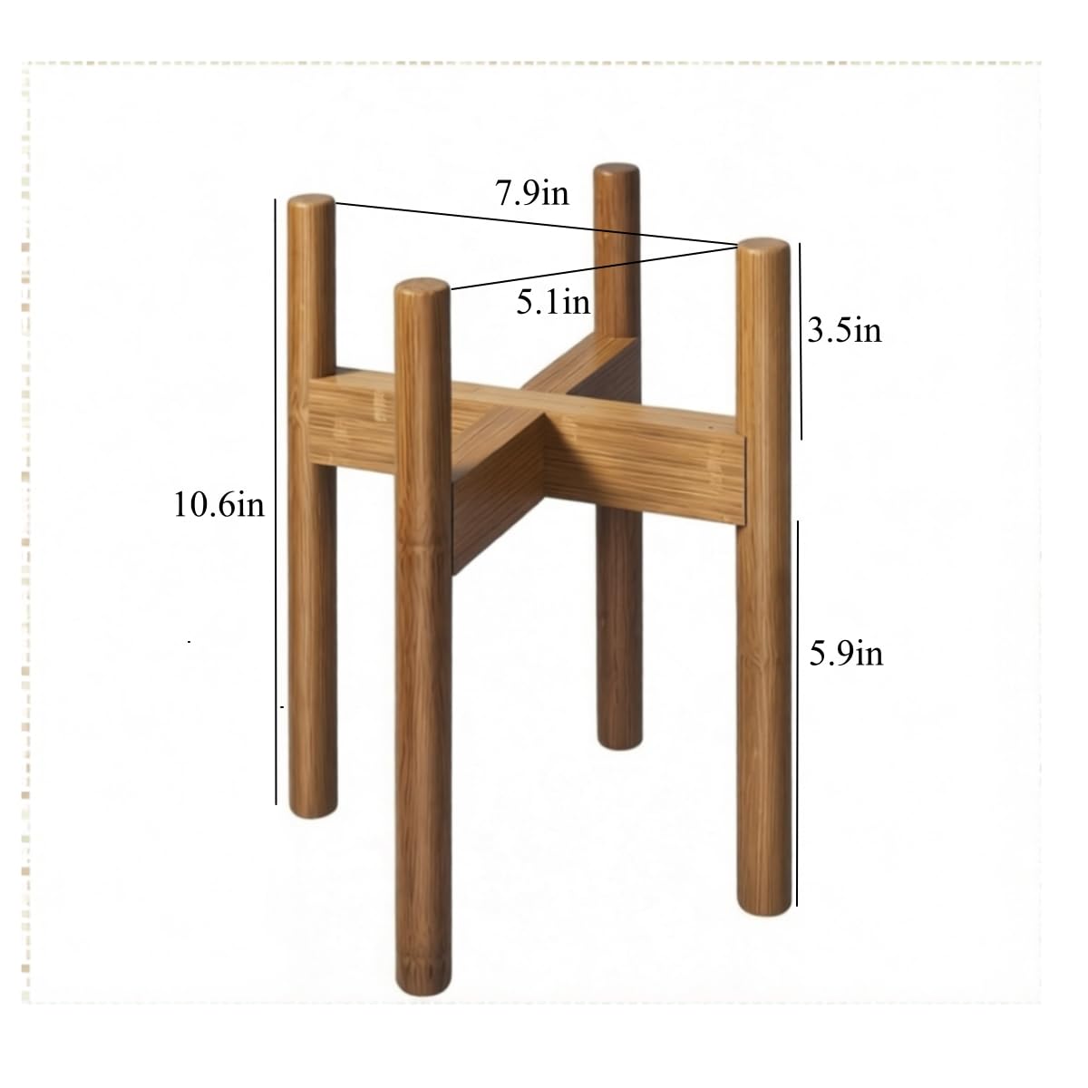 XZXWZX mid-century modern plant shelf adds clean lines to your space.