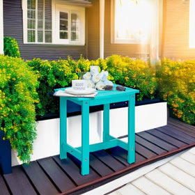 Y&M Aruba Blue table top supports up to 150 lbs for beverages and decor
