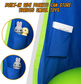 Y- STOP Kids Pod Swing Seat nylon edge closeup highlights durable double-layer seam.