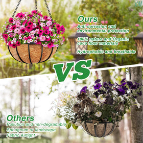 Y&M 16in round liner fits decorative planters and baskets.