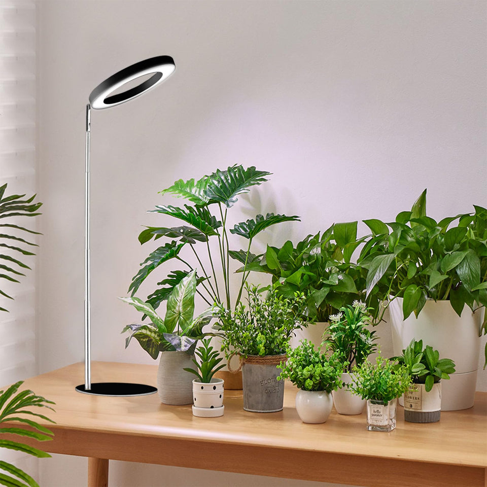 Yadoker 72 LEDs full spectrum grow light, front view, boosts indoor plant vitality.