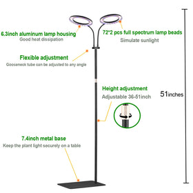 Yadoker brightness settings let you tailor light intensity for different growth stages