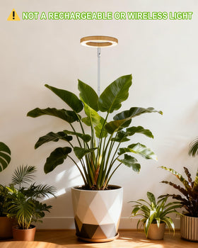 Yadoker grow light height-adjusted setup for tall plants