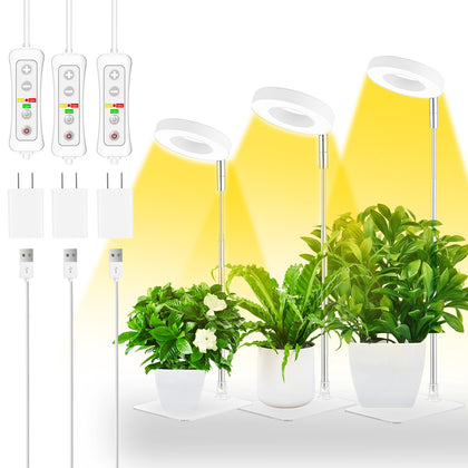 Yadoker Halo Plant Grow Light with full-spectrum illumination for indoor plants