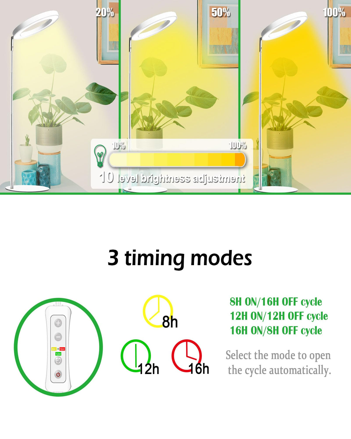 Yadoker height-adjustable pole extended for reaching tall plants and broader coverage