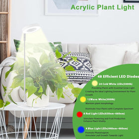 Yadoker LED growing light ideal for desks and small planters
