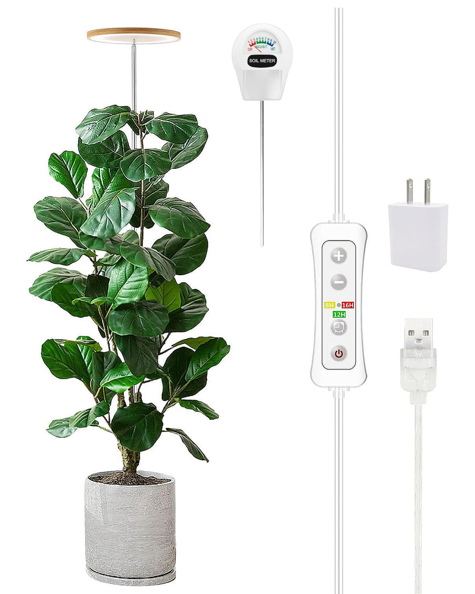 Yadoker plant grow light full spectrum panel for year-round indoor growth.