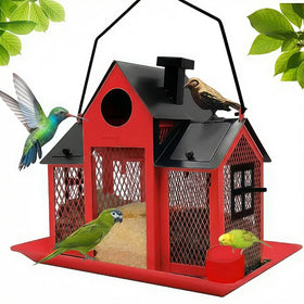 YADOOLIFE red cardinal-friendly feeder design invites striking birds to visit