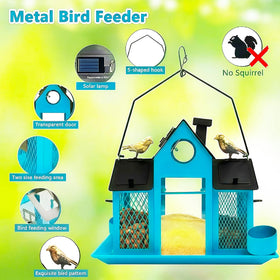 YADOOLIFE large capacity seed chamber reduces refills and attracts diverse birds.