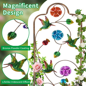 YADOOLIFE ornate leaf curling design enhances climbing vines beautifully.