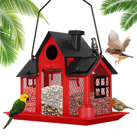 YADOOLIFE solar bird feeder outdoor metal design attracts birds and resists rust