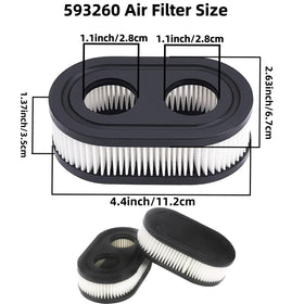 Side view of YAFAOCE 593260 filter highlighting compact design.