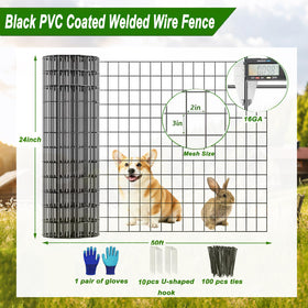 YAGJIA black PVC coated wire roll resistant to rust for outdoor use