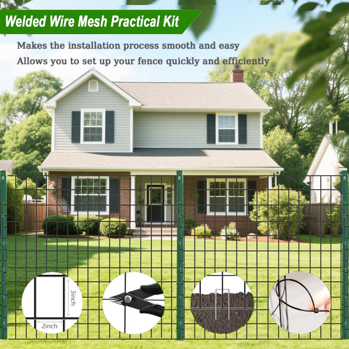 YAGJIA clean smooth surface reduces maintenance and enhances curb appeal