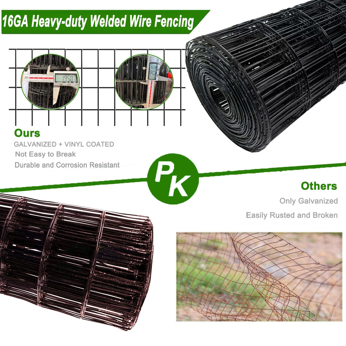 YAGJIA simple installation with posts and wire ties for sturdy setup